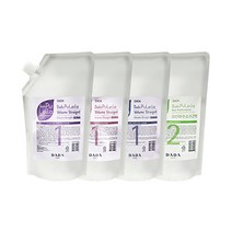 다다토모 퓨레이라 볼륨 스트레이트 매직약 500ml, 보통모(노멀타입)+중화제
