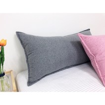 이불아저씨 대형 침대쿠션 등받이쿠션 롱쿠션 (+솜포함), 헤드쿠션, 스노위_그레이