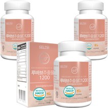 루바브 추출물 D 1200 정 국내산 식약처 HACCP 인증 120정, 3개