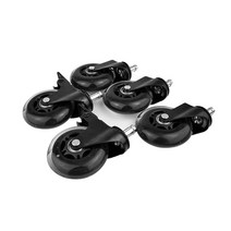 오토워시 돌리 교체용 바퀴 브레이크1set, 3인치 바퀴 세트