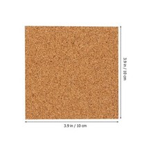 코르크 코스터 사각 매트 셀프 스티커 홈 바용 DIY 백킹 시트 및 공예 용품 10 개, CHINA, 10PCS Square