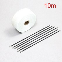 마후라 머플러 motocross muffler 오토바이 배기 파이프 혼다 cb125f, 10m 흰색