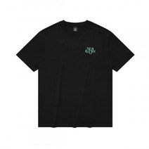 VOLCOM 에센셜 빅로고 오버핏 티셔츠 블랙