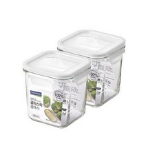 글라스락 클래식 화이트에디션 정사각 도어포켓 920ml 2조 세트, 5세트, 단품