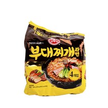 멀티팩 오뚜기 부대찌개라면130g(4개) 봉지라면 사무실 회사 직장 학생 간식 식사대용 시원한국물, 단품