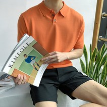 6컬러 쿨 린넨 여름 카라 반팔 니트