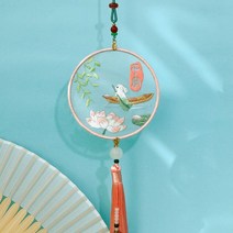 크로스 스티치 자수 패키지 꽃 선물 향낭 ping an fu diy 평화 매력 펜던트 바늘 마인더 키트 스레드 장식 보석 선물, 18