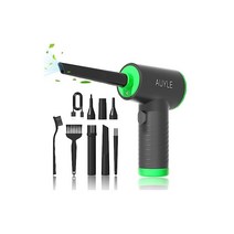 압축 에어더스터 충전식 더스터 클리닝용 110000RPM 키보드 클리너 3기어조절가능 LED 라이트 장착 전동 PC 클리닝 에어브로워 커더스터 데스크 더스트 7600mAh, 상세페이지 참조