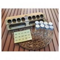 RHJ571892제이현 캠핑 우드 양념통 양념박스 5가지 각인 국내산 유리병 8P 고급양념통 캠핑카 카라반 랜턴양념통, 텐트, 유리병추가 안함