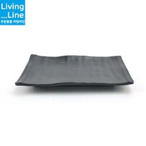 KT 네추럴 직사각 블랙 초밥 접시 회 김밥 생선 긴 접시 멜라민 파스타 과일 예쁜 플레이트업소용 브런치 레스토랑 중국집 분식 식기 한식 일식, 내추럴직사각스끼다시_퓨전토기, 1개