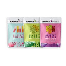 Jealous Sweets 비건 젤리 40gx10 100% 그리즐리 베어 피지 프렌즈 패히 베어스 순식물성 천연, 피지프렌즈