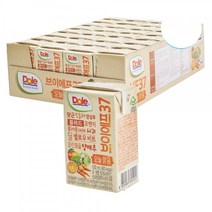 () Dole 돌 과채즙100% VF37 오늘맑음 과채주스 120ml 32팩 1박스