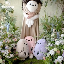[토이블라썸] 뱁새 쿠션 / 캐릭터쿠션 / 털쿠션 / 인형쿠션 / 자체제작 뱁새캐릭터, 화이트