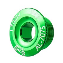 크랭크 커버 스크류 캡 M15 M18 M20 MTB 알루미늄 합금 세트 로드 자전거 피팅 사이클링 부품 10 가지 색상, [02] M18, [04] Green