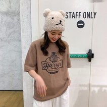 [당일출고] 펫1988 오버핏 반팔티 티셔츠 캐주얼 데일리 프린트