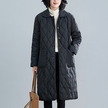 유블리 여성 퀄팅 경량 오버핏 롱패딩