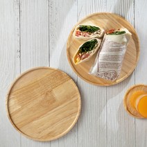 우드 원형 플레이트 접시 쟁반