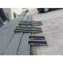 휠체어 경사로 발판 이동식 계단 문턱 화물 리프트, 길이 1.2m, 폭 22cm 한 쌍