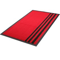 어벤툴즈 조은매트 어서오십시오 업소용매트 현관매트실내외 카페트, 무지, 90X120, 레드