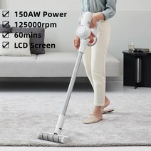 가성비 로봇청소기 샤오미 Mijia 핸드 헬드 진공 청소기 K10 가정용 무선 스윕 125000rpm 150AW 사이클론 흡입 다기능 브러시, [03] add AU adpter