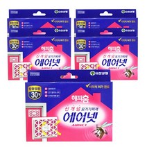 해피홈 에어넷 30일 모기퇴치제 방충망용 5개, 단품, 단품