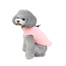 펫먼트 강아지 심플 극세사 후리스, 로즈핑크