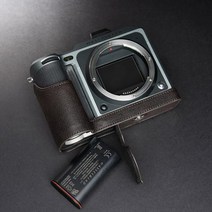 핸드워크 사진 카메라 가죽 소가죽 가방 바디 박스 케이스 핫셀블라드 X1D X1D2 II, 육군 녹색