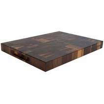 우시산 캐나다산 엔드그레인 이상민 나무 도마, 호두나무 L 406x305xH38mm
