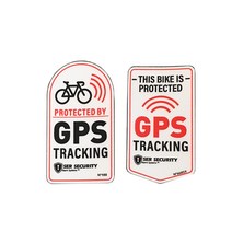 [피트인] 자전거 GPS 반사 스티커 도난 경고 킥보드 바이크 데칼 방수, GPS스티커(블랙)1pcs