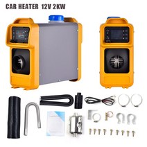 무시동 에어컨 히터 화물차 캠핑용 일체형 난방 피크닉 난로 이동식 차박 온풍기 2kw 12v24v 연료 자동차 공기 히터 lcd 소형 저소음 트럭 보트 밴 rv- d4 디젤, 12v 2kw