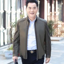 아빠 봄가을 코트 얇은 아빠 중년 남자 재킷 노인복 봄 중장년 남성복