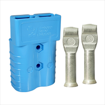 SB350/앤더슨커넥터/350A/APP사(미)제품/1개당 [플라스틱부분 1+단자 2] 구성으로 암 수 경우 2개 구매 필요/지게차 캠핑카 렉카차 배터리 인버터 충전 연결, SB350 블루(하우징1+단자2)