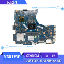 N551VW ASUS G58VW G551 노트북 마더 보드 I5-6300HQ GTX960M, 01 I5-6th Gen GTX960M