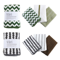 모던 극세사 행주 3P 세트 키친크로스 빨아쓰는행주 기본행주 면행주 주방행주 행주세트 주방수건 면수건 삶아쓰는행주 화이트 줄무늬 사각, 그린