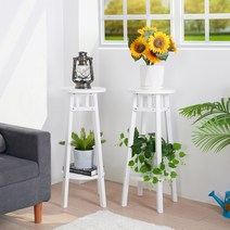 UNHO 화분받침대 화이트 2단 320x435mm 2개