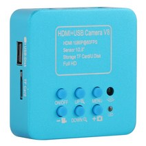 새로운 디지털 1080P 14MP HDMI VGA 산업 비디오 현미경 카메라 + 100X 180x 300x C-MOUNT 렌즈 전화 PCB 납땜 수리, USB HDMI Storage
