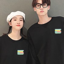 루라 커플 맨투맨 봄가을 미니멀한 디자인감 크리스마스 겨울 코트 발렌타인 선물