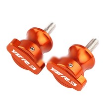 오토바이 프레임 슬라이더 낙하 방지 슬라이더 For YA-MA-HA YZF-R3 YZFR3 YZF R3 오토바이 액세서리 프레임 스탠드 6MM 나사 슬라이더 스윙 암 스풀 슬라이더, Orange