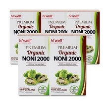 뉴질랜드 하이웰 프리미엄 노니 2000mg 200캡슐 5팩 HiWell Noni