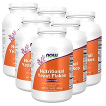 나우푸드 뉴트리셔널 이스트 플레이크 284g NOW Nutritional Yeast Flakes, 6팩