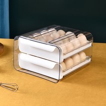 레디박스 안전보관 서랍형 2단 32구 계란 트레이 보관용기, 화이트