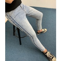 두라인 연청 스키니진 딱붙는 남자청바지 데님연청진