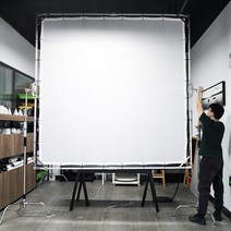 호환가능 대형 썬 스크림 화이트 디퓨저 나비 조명 수정 영화 크루 광고 사진 촬영용 2.4x2.4m 3x3m 3., 03 3.6x3.6m