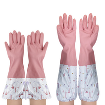 편이로움 기모 고무장갑 주방장갑 팔토시 장갑 밴드형 3종세트 김장, 팔토시 M (3개세트)