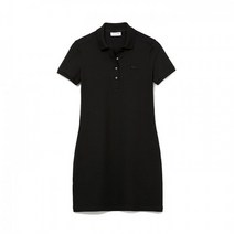 라코스테 여성 슬림핏 피케 원피스 EF5473 Black