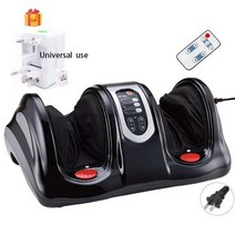 공기압 종아리 마사지 전기 발 지압 깊은 진동기 반사 요법 다리 휴식, black foot massager