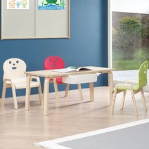 토리 원목 유아 신형의자 직사각 수납책상세트 2-7세, 유아 직사각+바구니 노랑 / 신형의자 연두 2개