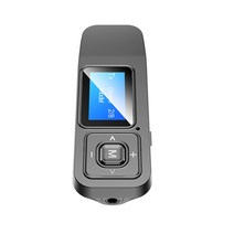 5-in-1 usb 동글 블루투스 5.0 오디오 수신기 송신기(lcd 디스플레이 포함) 미니 3.5mm aux rca 무선 어댑터(tv용 마이크 포함), 마이크가 있는 bt12