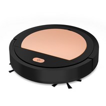 3-In-1 가정용 로봇 진공 청소기 로봇 스마트 청소 건식 습식, Black