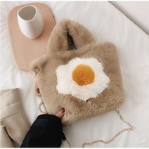 계란 꽃 퍼 가방